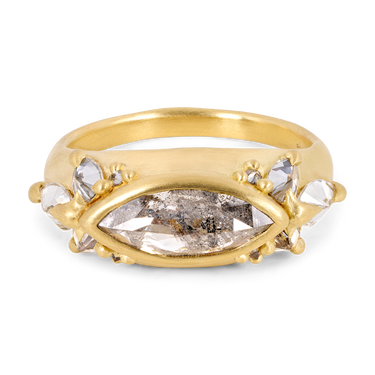 Grey Diamond Vivienne Ring - Size 6 - 11864